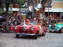 Remy and Emile in Disney`s Stars `n` Cars parade, at the Production Courtyard of Walt Disney Studios Park