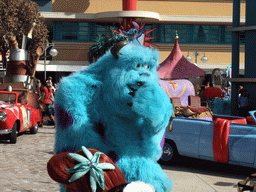 Sulley and Ariel in Disney`s Stars `n` Cars parade, at the Production Courtyard of Walt Disney Studios Park