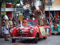 Remy and Emile in Disney`s Stars `n` Cars parade, at the Production Courtyard of Walt Disney Studios Park