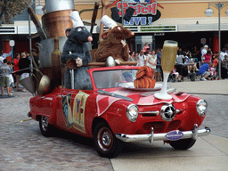 Remy and Emile in Disney`s Stars `n` Cars parade, at the Production Courtyard of Walt Disney Studios Park