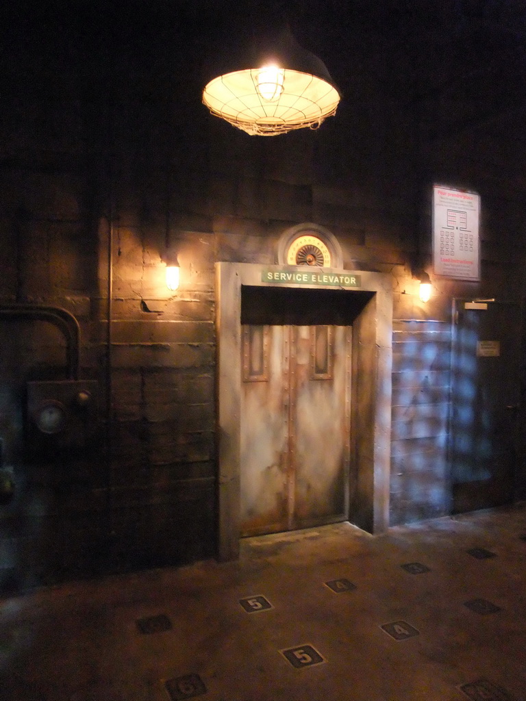 Elevator in the Twilight Zone Tower of Terror, at the Production Courtyard of Walt Disney Studios Park