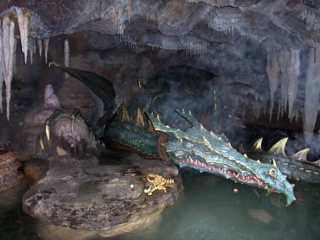 The Dragon`s Lair, at Fantasyland of Disneyland Park