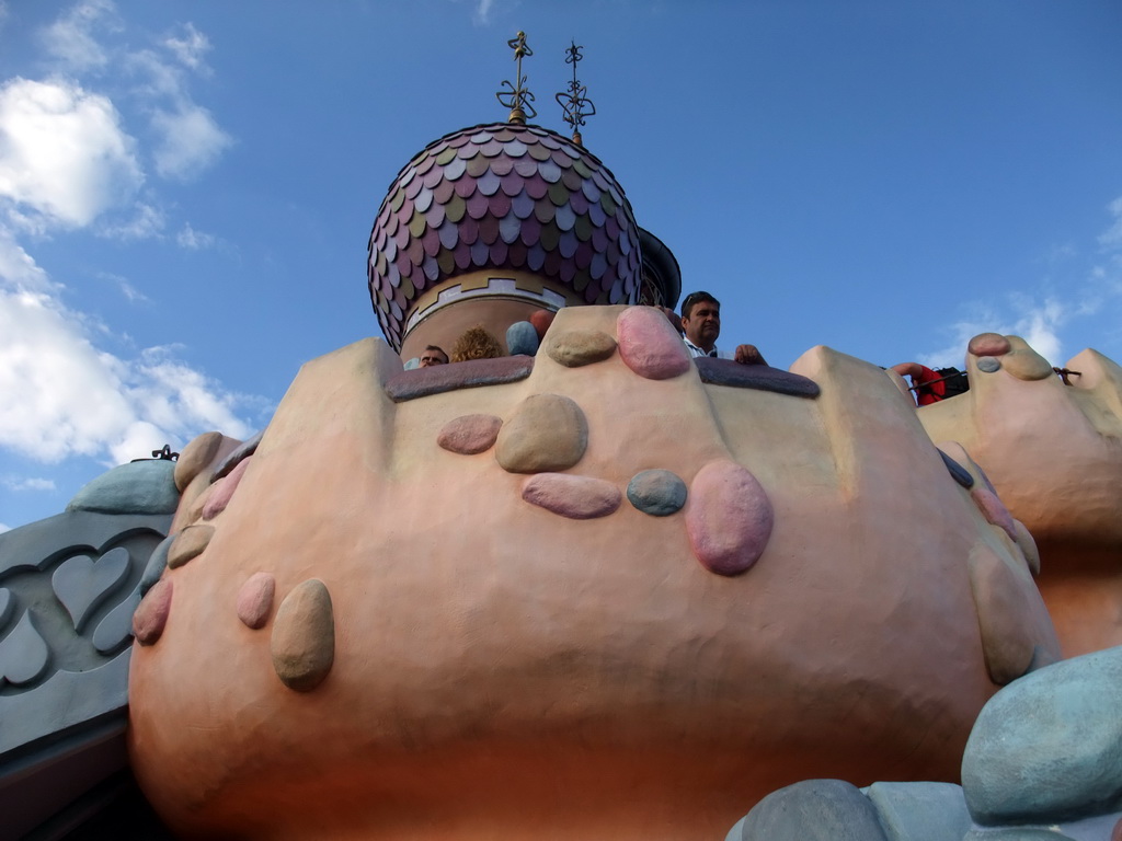 Tower in Alice`s Curious Labyrinth, at Fantasyland of Disneyland Park