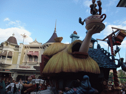 Pinocchio characters in Disney`s Once Upon a Dream Parade, at the Town Square of Disneyland Park