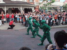 Toy Soldiers in Disney`s Once Upon a Dream Parade, at the Town Square of Disneyland Park