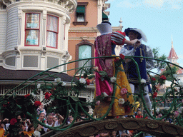 Snow White and the Prince in Disney`s Once Upon a Dream Parade, at Disneyland Park