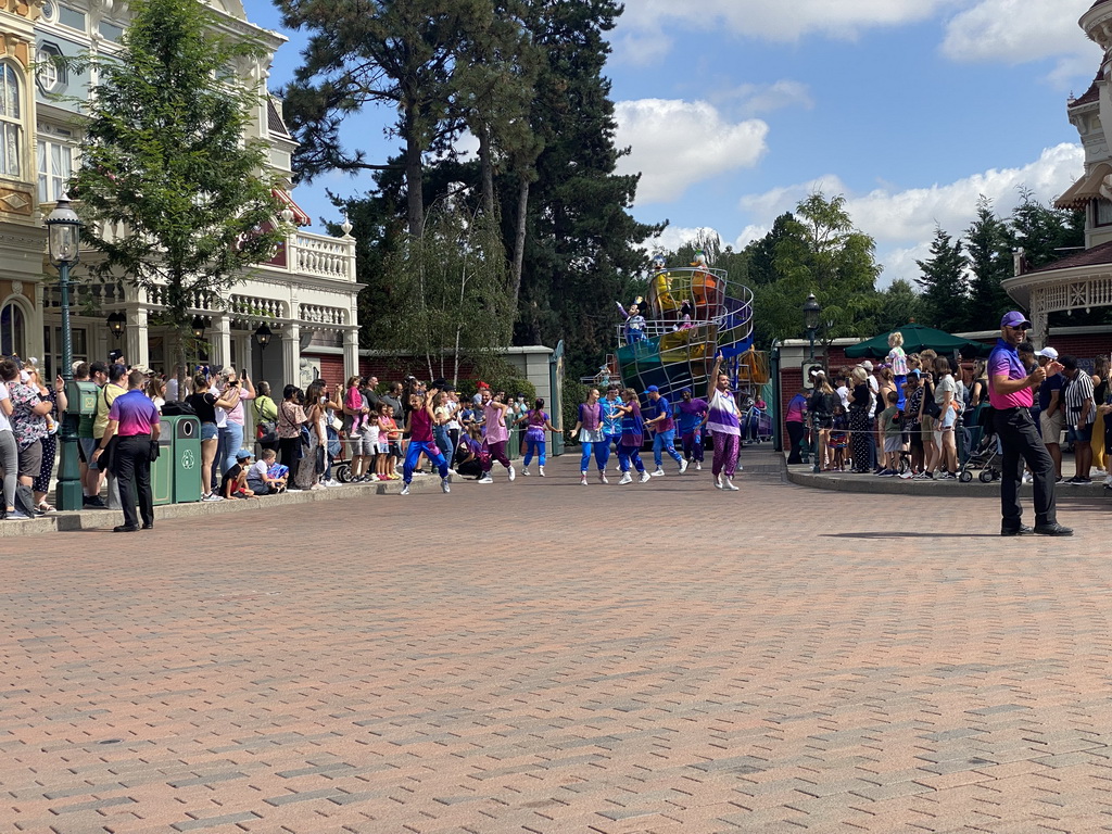 Mickey, Minnie, Donald, Daisy and Clarice at the Disney Stars on Parade at Town Square at Disneyland Park