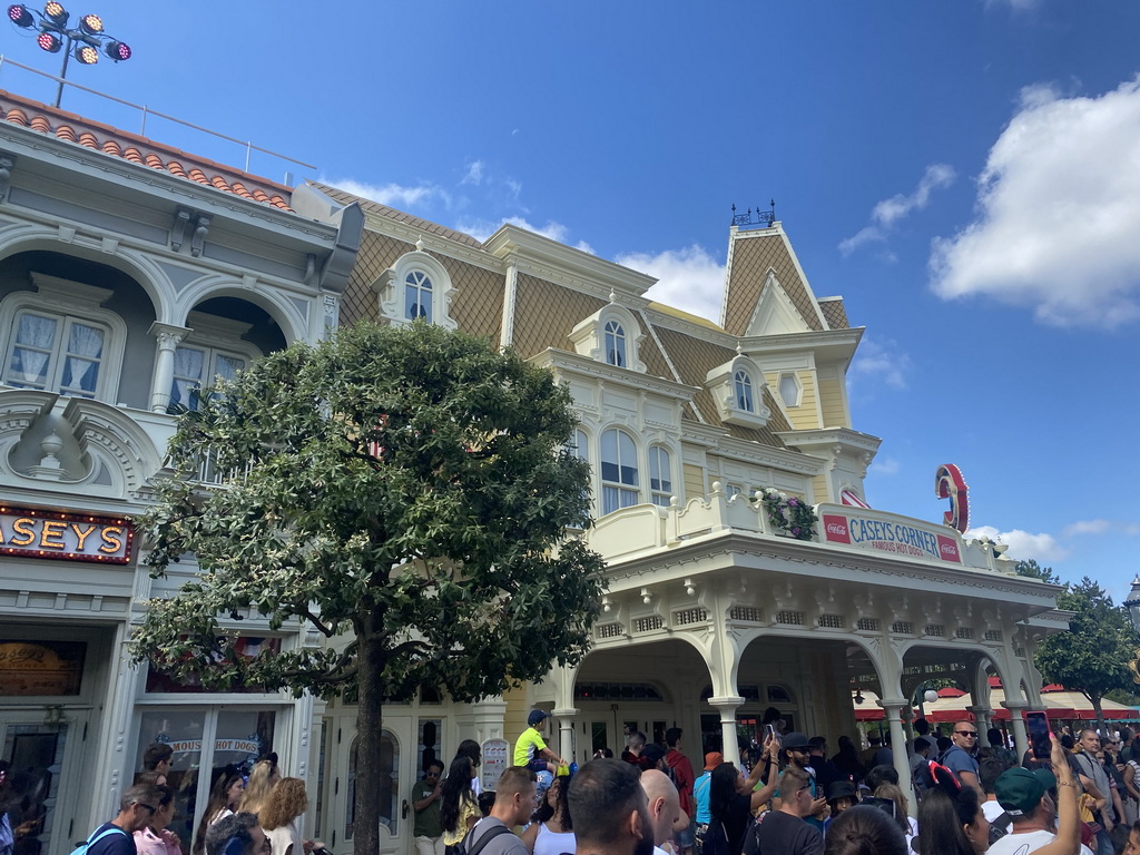 Front of the Casey`s Corner restaurant at Main Street U.S.A. at Disneyland Park