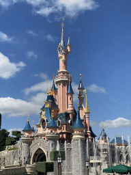 Front of Sleeping Beauty`s Castle at Fantasyland at Disneyland Park