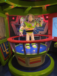 Statue of Buzz Lightyear at the queue of the Buzz Lightyear Laser Blast attraction at Discoveryland at Disneyland Park