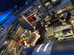 Interior of the Star Traders store at Discoveryland at Disneyland Park, viewed from the upper floor