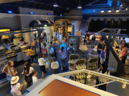 Interior of the Star Traders store at Discoveryland at Disneyland Park, viewed from the upper floor