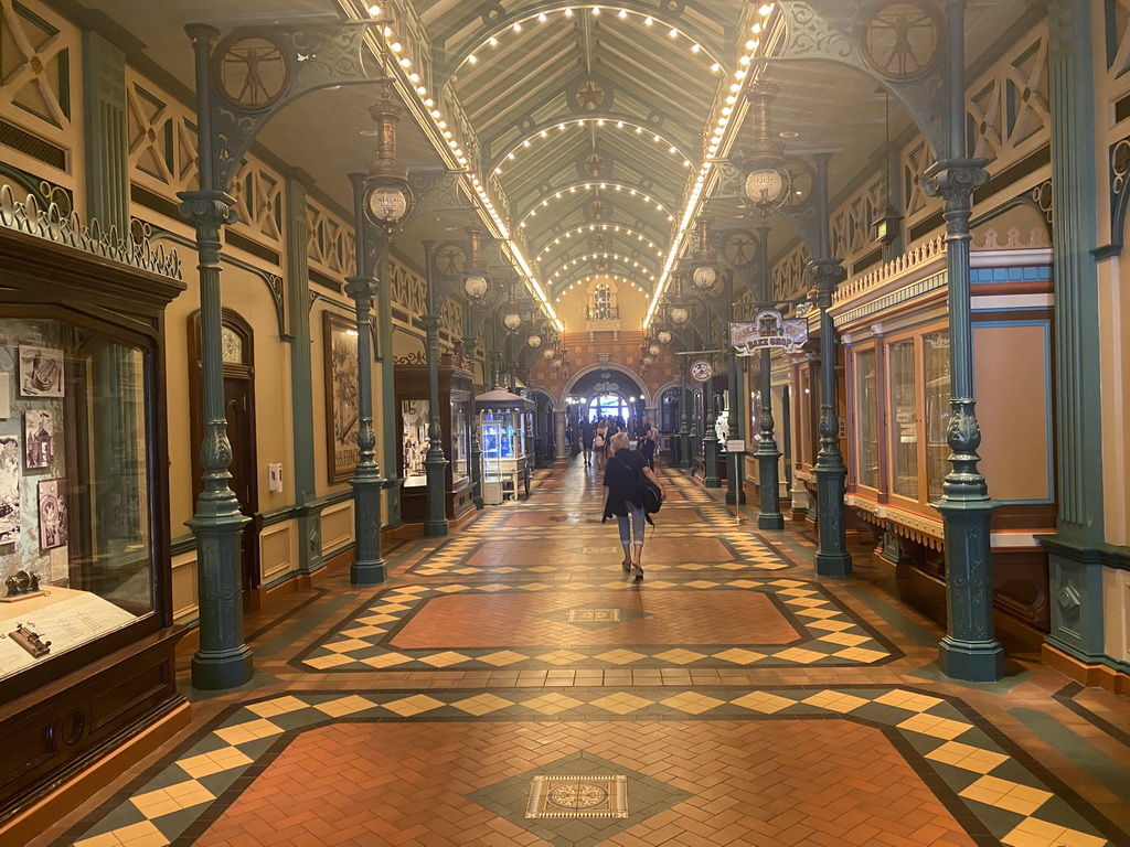 Interior of the Discovery Arcade at Main Street U.S.A. at Disneyland Park