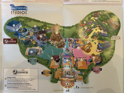 Map of Walt Disney Studios Park