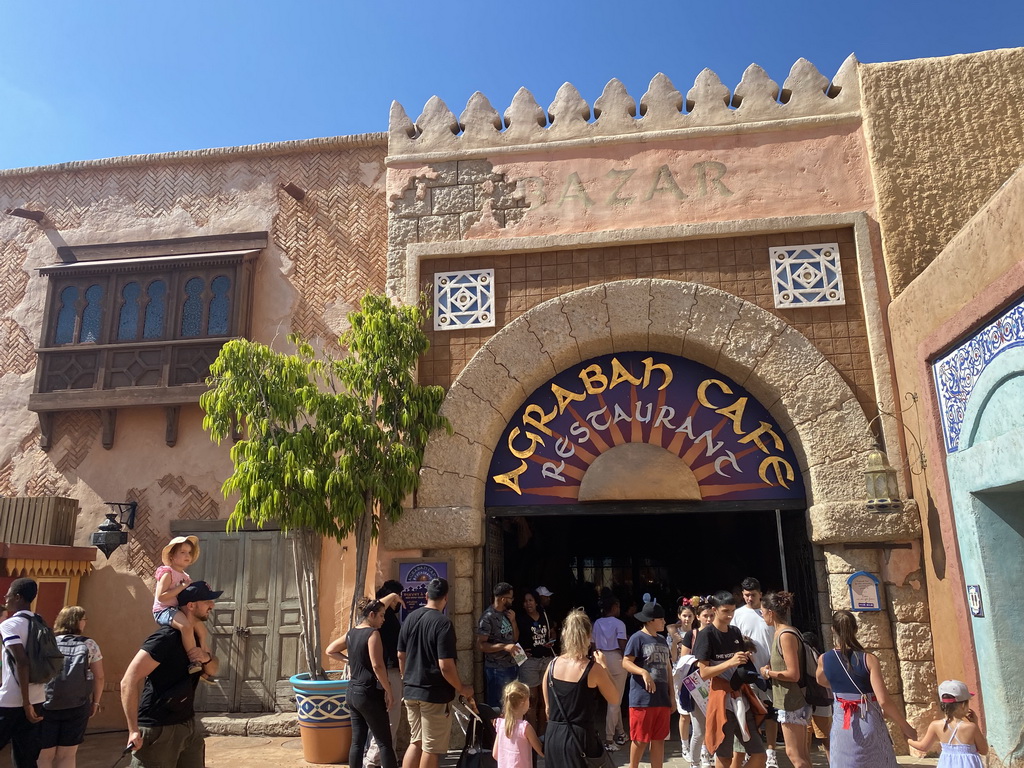 Front of the Restaurant Agrabah Café at Adventureland at Disneyland Park