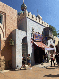 Front of the Le Passage Enchanté d`Aladdin attraction at Adventureland at Disneyland Park