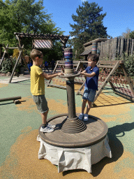Max at the Frontierland Playground at Frontierland at Disneyland Park