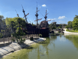 The Pirate Galleon at the Adventure Isle at Adventureland at Disneyland Park