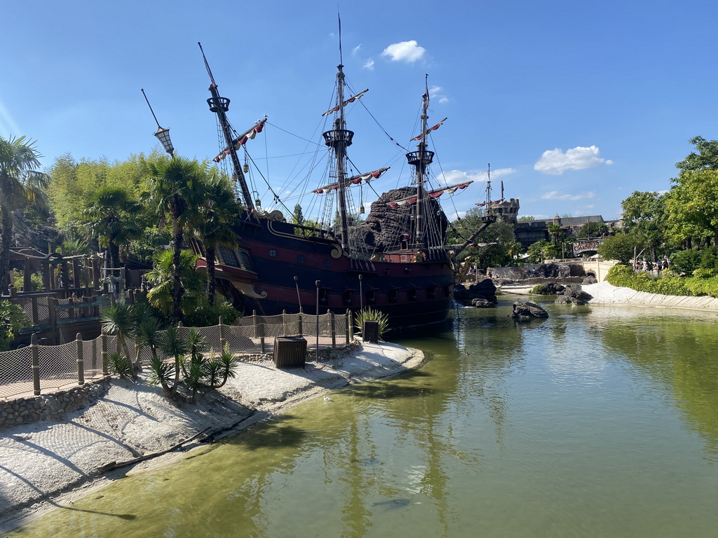 The Pirate Galleon at the Adventure Isle at Adventureland at Disneyland Park