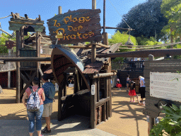 Entrance to the Pirates` Beach at the Adventure Isle at Adventureland at Disneyland Park
