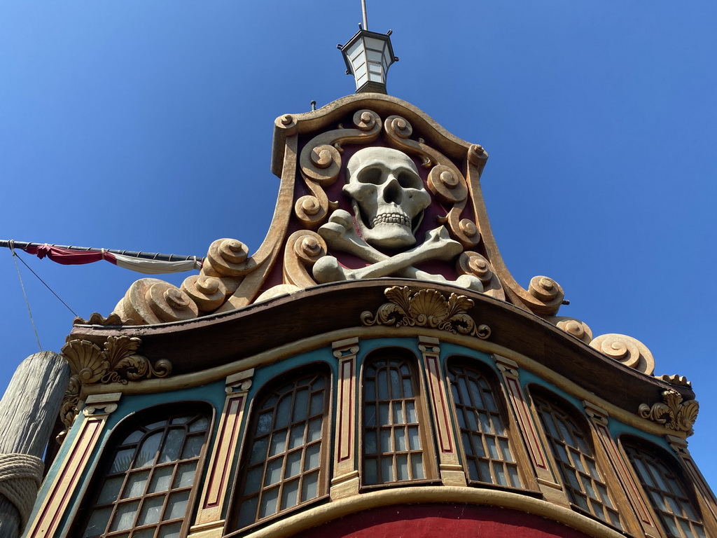 Facade of the Pirate Galleon at the Adventure Isle at Adventureland at Disneyland Park