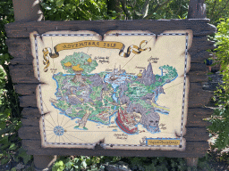Map of the Adventure Isle at Adventureland at Disneyland Park