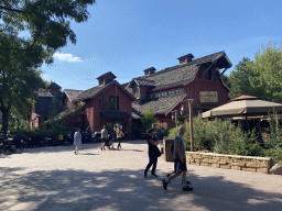 Front of the Cowboy Cookout Barbecue restaurant at Frontierland at Disneyland Park