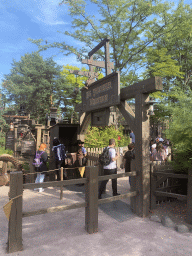 Entrance to the Big Thunder Mountain attraction at Frontierland at Disneyland Park