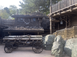 Cart at the gate from Frontierland to Central Plaza at Disneyland Park