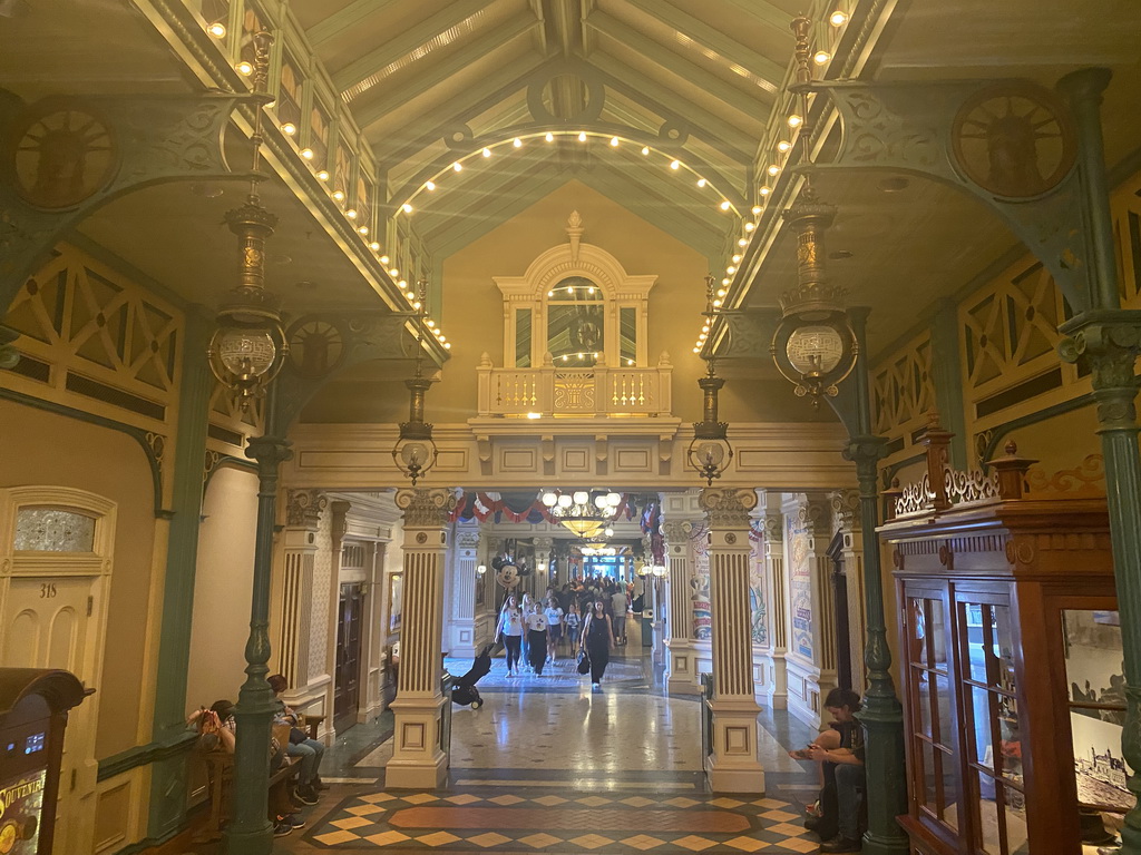 Interior of the Liberty Arcade at Main Street U.S.A. at Disneyland Park