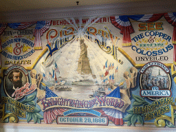 Wall painting at the Liberty Arcade at Main Street U.S.A. at Disneyland Park