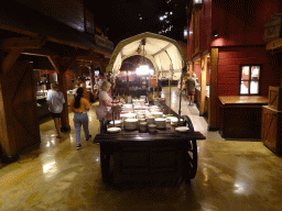 Cart with buffet at the Chuck Wagon Café at Disney`s Hotel Cheyenne