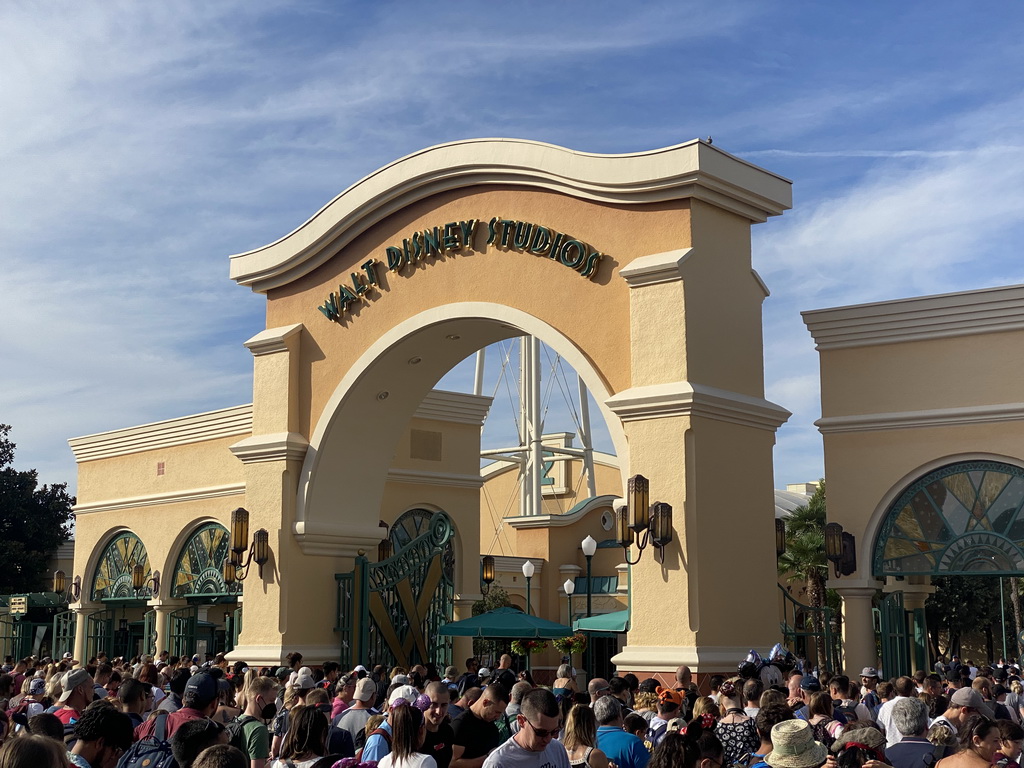 Entrance to Walt Disney Studios Park at the Esplanade François Truffaut street