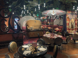 Interior of the Bistro Chez Rémy restaurant at the Worlds of Pixar at Walt Disney Studios Park