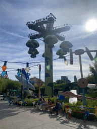 The Toy Soldiers Parachute Drop attraction at the Toy Story Playland at Walt Disney Studios Park