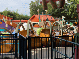 The Slinky Dog Zigzag Spin attraction at the Toy Story Playland at Walt Disney Studios Park