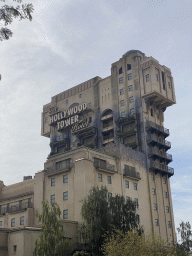 Front of the Twilight Zone Tower of Terror attraction at the Production Courtyard at Walt Disney Studios Park