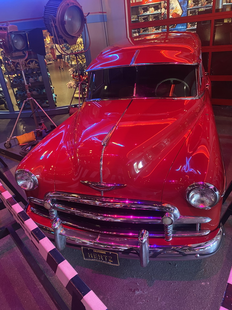 Old car at the Studio 1 building at the Front Lot at Walt Disney Studios Park