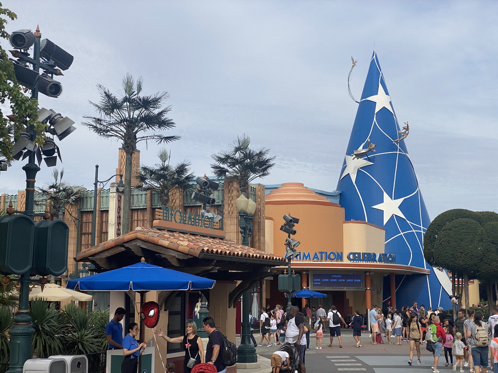 Front of the Animation Celebration building at the Toon Studio at Walt Disney Studios Park