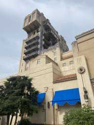 Left side of the Twilight Zone Tower of Terror attraction at the Production Courtyard at Walt Disney Studios Park