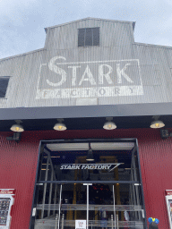 Front of the Stark Factory restaurant at the Marvel Avengers Campus at Walt Disney Studios Park
