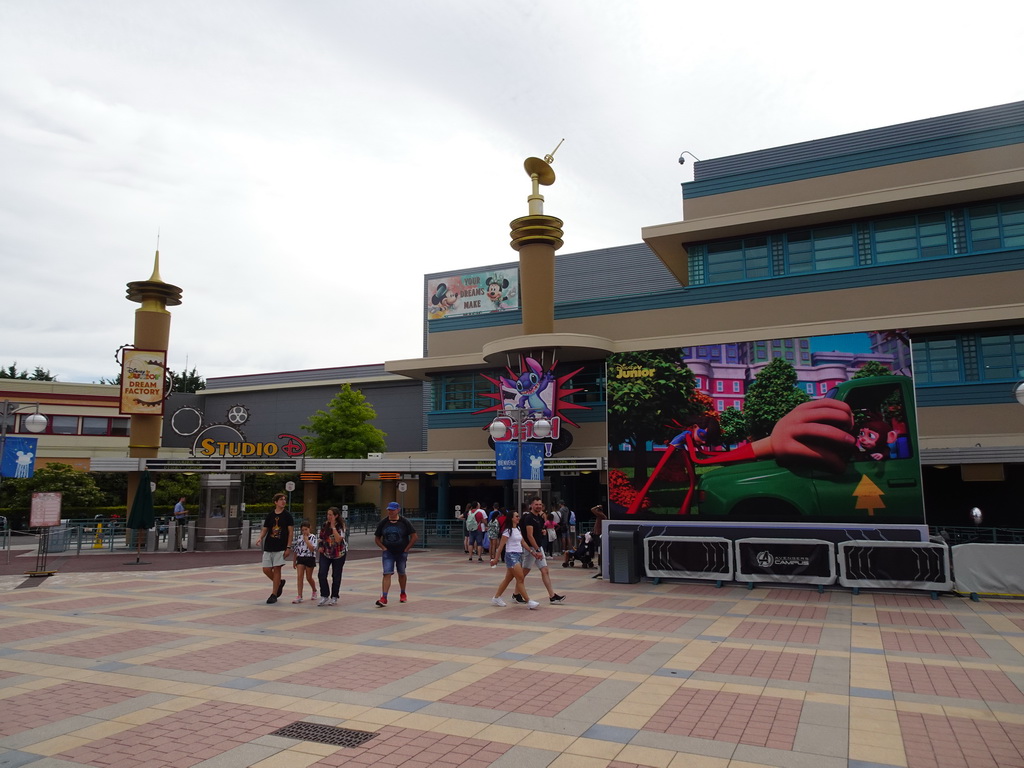 Front of the Studio D attraction at the Production Courtyard at Walt Disney Studios Park