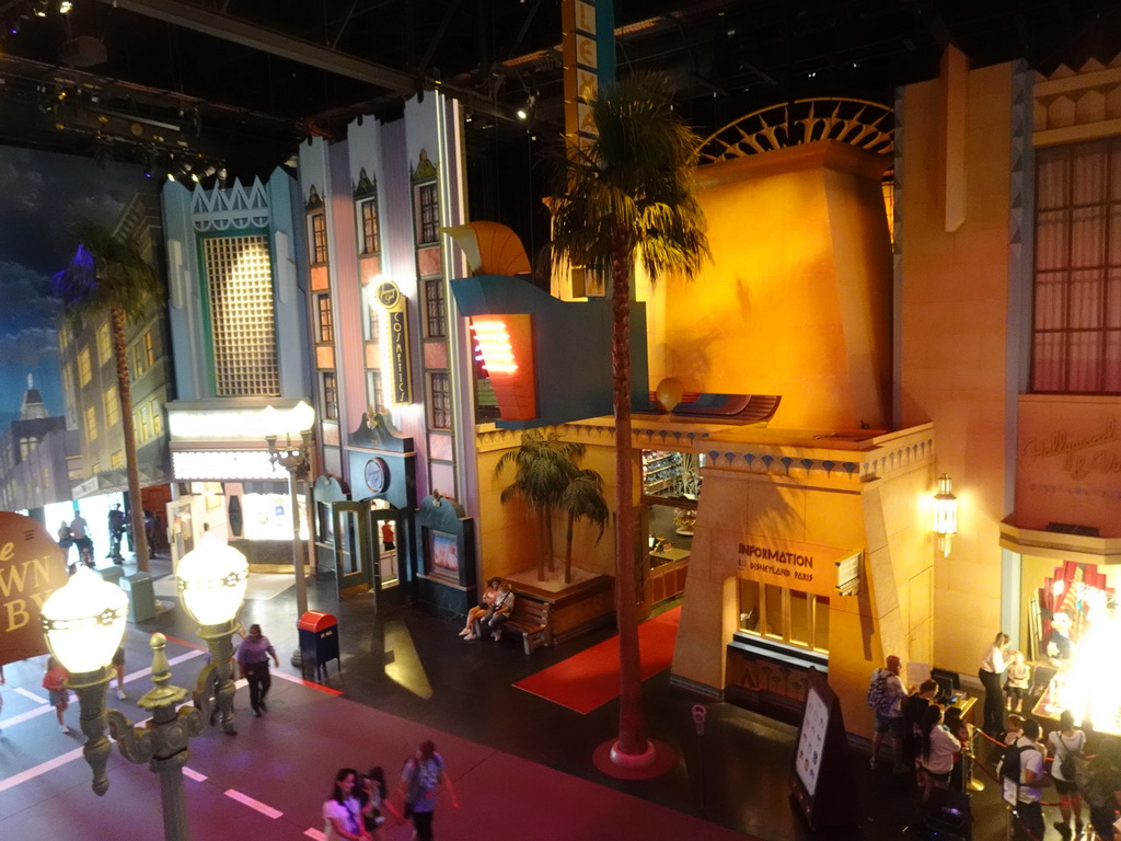 Interior of the Studio 1 building at the Front Lot at Walt Disney Studios Park, viewed from the upper floor of the Restaurant en Coulisse