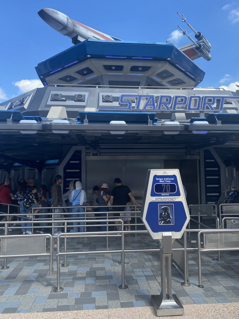 Front of the Starport attraction at Discoveryland at Disneyland Park