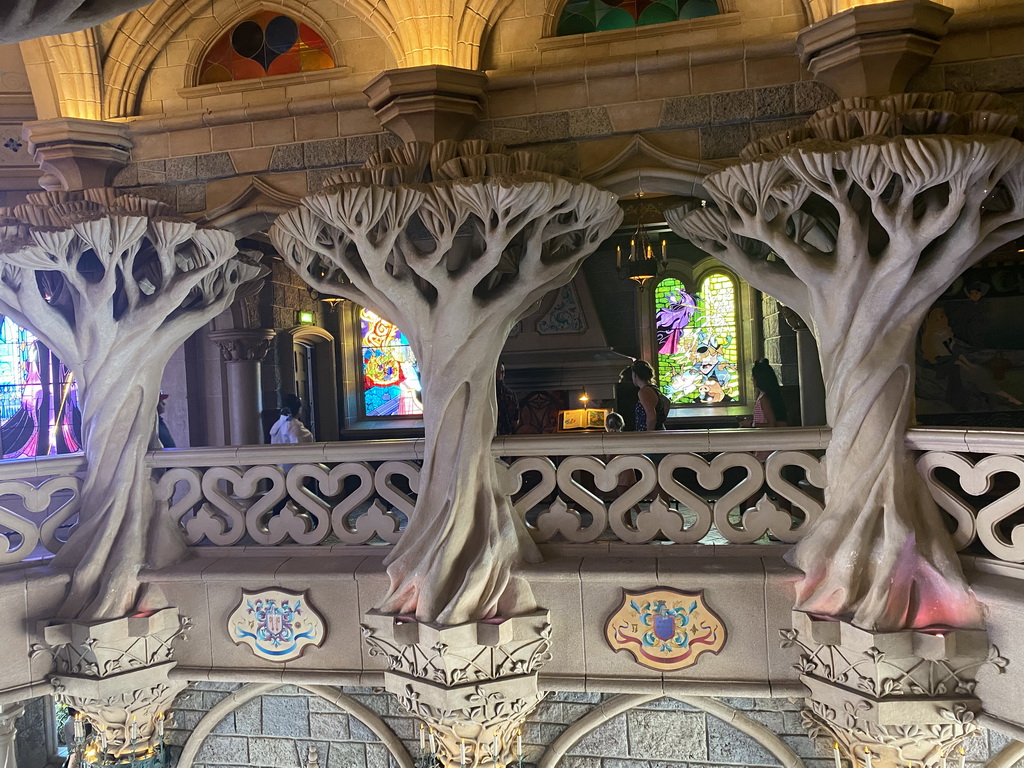 Upper floor of Sleeping Beauty`s Castle at Fantasyland at Disneyland Park