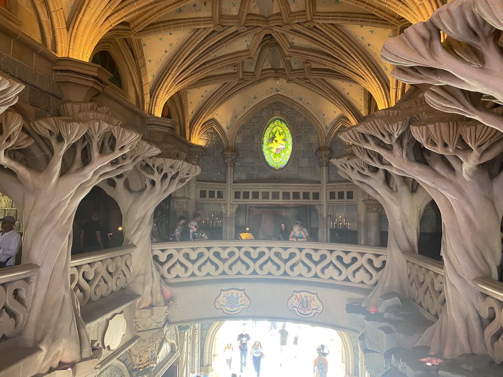 Upper floor of Sleeping Beauty`s Castle at Fantasyland at Disneyland Park