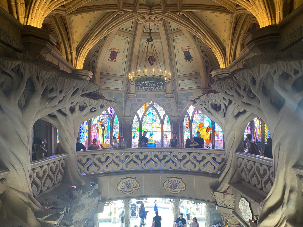 Upper floor of Sleeping Beauty`s Castle at Fantasyland at Disneyland Park