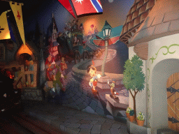 Painting at the queue of the Les Voyages de Pinocchio attraction at Fantasyland at Disneyland Park
