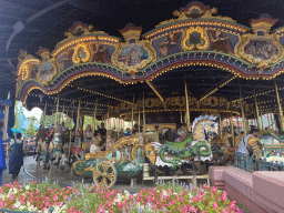 The Le Carrousel de Lancelot attraction at Fantasyland at Disneyland Park