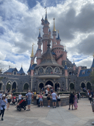 Back side of Sleeping Beauty`s Castle at Fantasyland at Disneyland Park